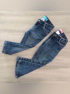 Old Navy Kids Blue Denim Jeans Bundle Pair Boot Cut & Skinny Size 3T